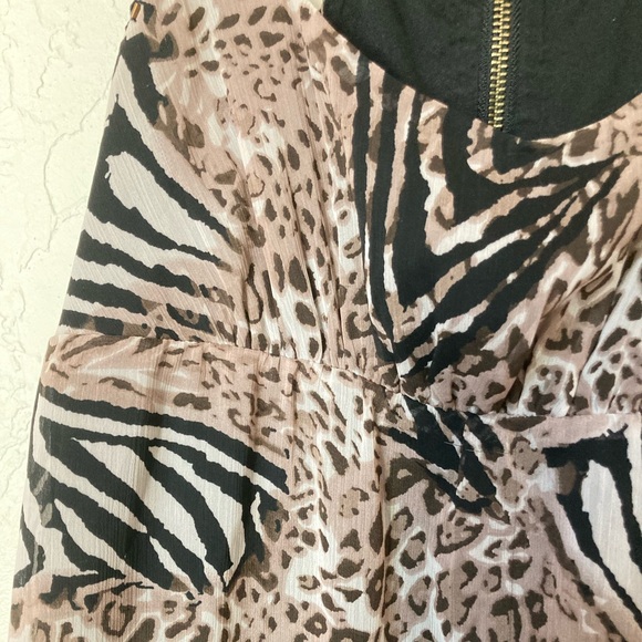 Guess Leopard Zebra Print Cocktail Dress (XS) - Picture 6 of 8